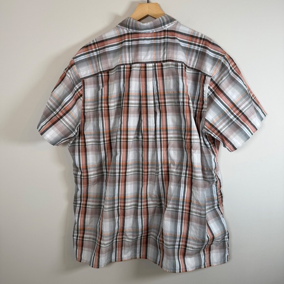 Eddie Bauer Men's XL Plaid Performance Shirt Top Short Sleeve Button Up Outdoor - Picture 5 of 5